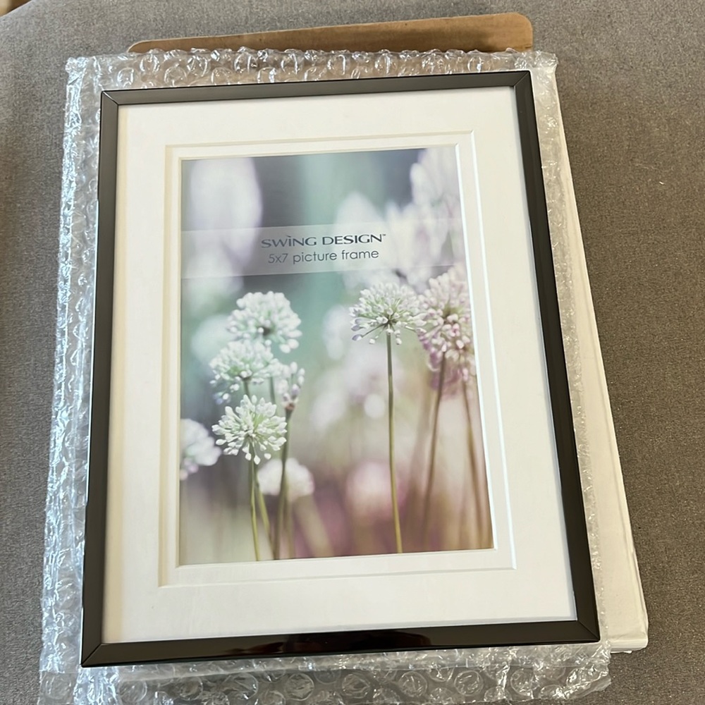 5x7 photo frame Black nickel